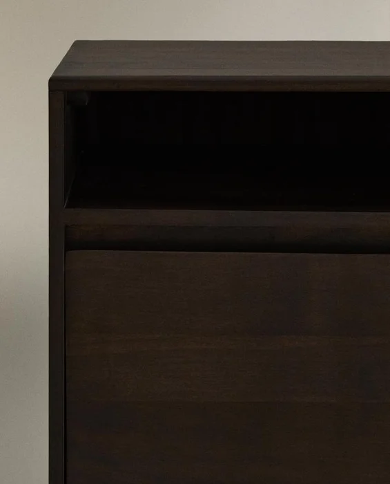 MESITA  DE NOCHE GRANDE MADERA en Marrón - Mesas de luz, Uruguay | Zara Home, vista 5