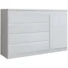 Cómoda Cajonera 4 Cajones Mdf Blanco Zapatera South en Blanco - Cómodas, Uruguay | Divino, vista 2 de 3