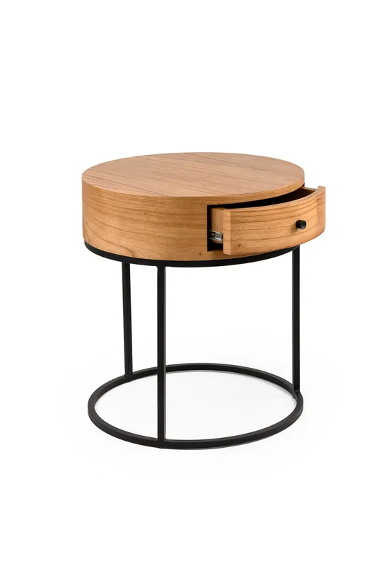 MESA DE LUZ PETRA CINAMOMO 51X51X54H en Madera natural - Mesas de luz, Uruguay | Vinibel, vista 3