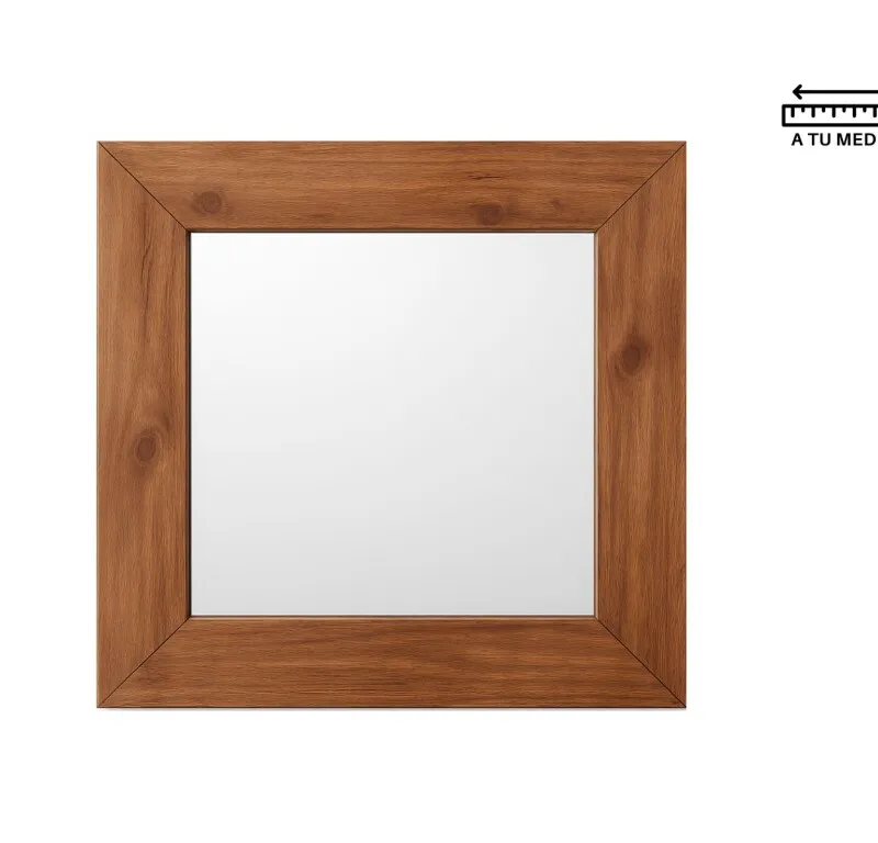 Espejo IRON Cuadrado en Madera natural - Espejos, Uruguay | Finkel