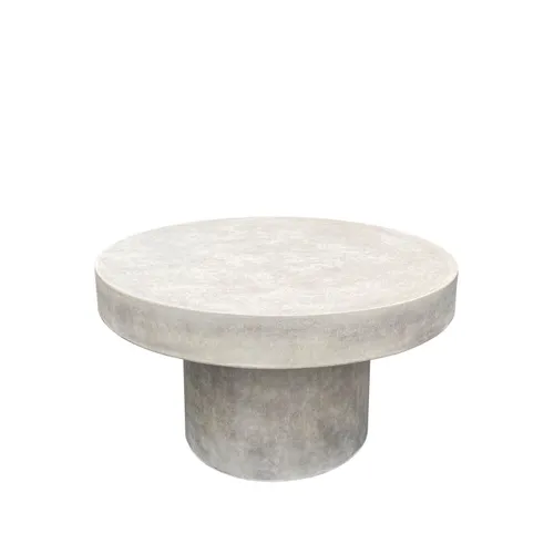 MESA LIVING REDONDA CEMENTO WEATHERED CREAM en Gris - Muebles para el exterior, Uruguay | Masinfinito Casa