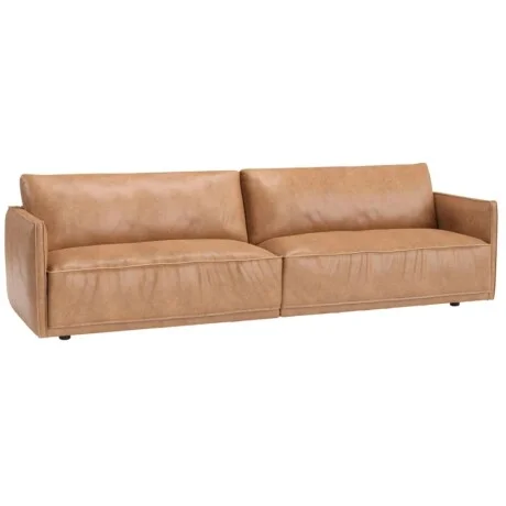 Sillon 3 cuerpos Cuero Natural Romeo en Marrón - Sillones y sofás, Uruguay | La Cueva Muebles, vista 9