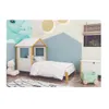 Cama Casita 1 Plaza - Juvenil en Multicolor - Dormitorio, Uruguay | Rústico Hogar, vista 2 de 2