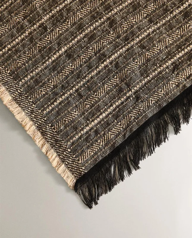 MANTA ALGODÓN LINO en Marrón - Textiles, Uruguay | Zara Home, vista 3