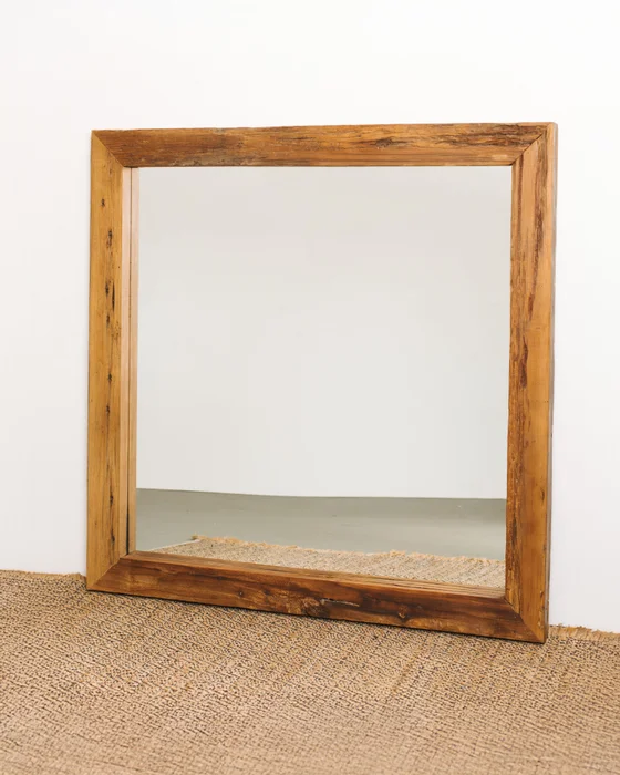 ESPEJO CENTAURO 130x130 en Madera natural - Espejos, Uruguay | Fundamento Muebles