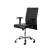 Asiento De Oficina Pu-y-metal Negro Hy-537 en Negro - Escritorios y sillas de escritorio, Uruguay | Divino, vista 2 de 8
