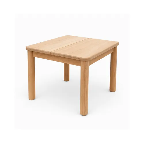 MESA LATERAL OUTDOOR LARA TEKA 50X50X50 en Madera natural - Muebles para el exterior, Uruguay | Masinfinito Casa