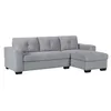 Sofá C/chaise Más De 4 Cuerpos Tela Gris Detroit en Gris - Sillones y sofás, Uruguay | Divino, vista 3 de 7