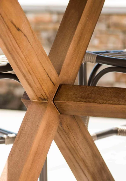 MESA COMEDOR PARA EXTERIOR - TEKA - 1.60 X 1.00 MTS - SIKA DESIGN en Madera natural - Muebles para el exterior, Uruguay | La Iberica, vista 4