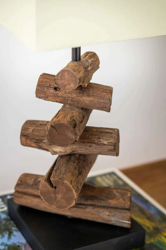 LAMPARA CRUZ en Madera natural - Lámparas de mesa, Uruguay | La Iberica, vista 6