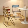 Silla Plia Plegable Acrílico y Aluminio – Negra - Sillas, Uruguay | Berna home, vista 3 de 4