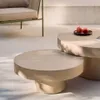 Mesa de centro Aiguablava de cemento - beige Ø 66 cm en Beige - Mesas de living, Uruguay | Kavehome, vista 3 de 8