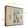 Ropero 6 Puertas Batientes Con Espejo - Roperos y placares, Uruguay | Muebles Express, vista 3 de 4