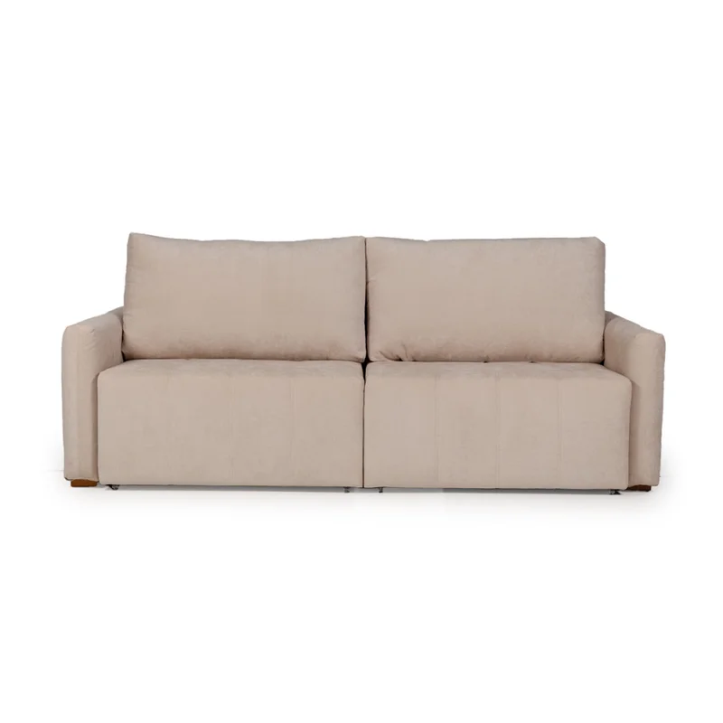 Sofá Cama Noronha - Tela Microfibra - TC 1010 (Beige) en Beige - Sillones y sofás, Uruguay | NYR, vista 3