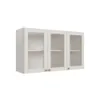 Aereo Alacena Cocina 3 Puertas Con Vidrio Mdf en Blanco - Butacas, banquetas y puffs, Uruguay | Soy Hogar, vista 1 de 6