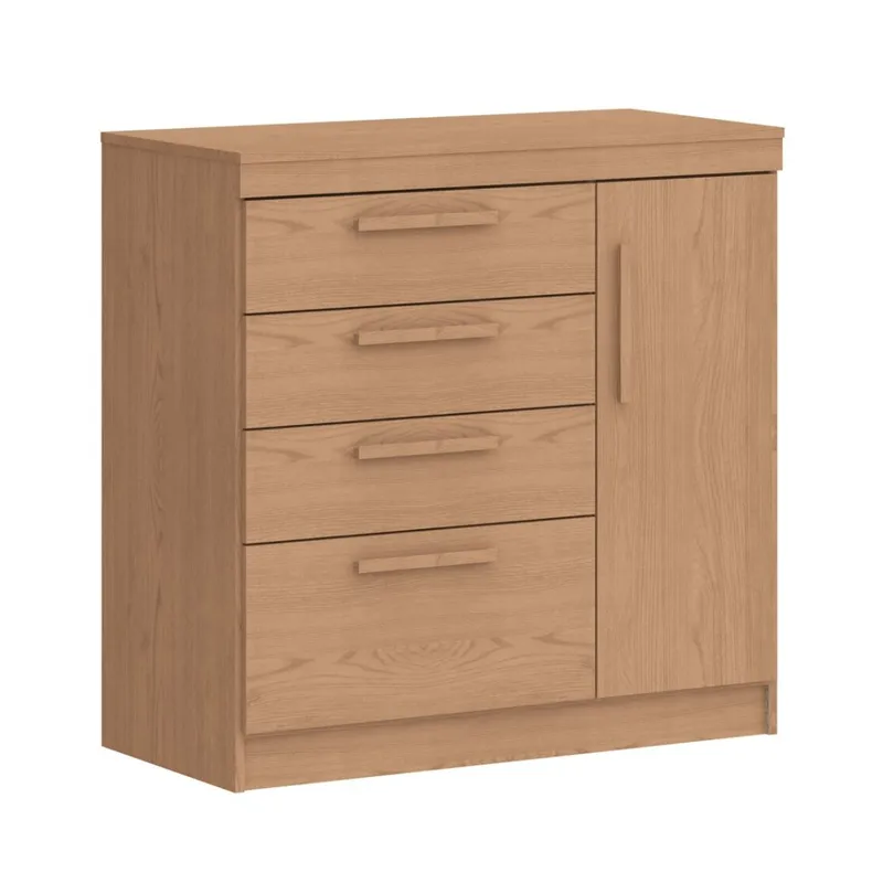 CASTRO-COMODA LILLE 3 CAJONES ANGELINE 1130A-A en Madera natural - Cómodas, Uruguay | Alfa Ventas