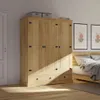 Ropero 3 Puertas - Madera Maciza - Línea Monterrey - Natural - Roperos y placares, Uruguay | Ecowood, vista 2 de 4