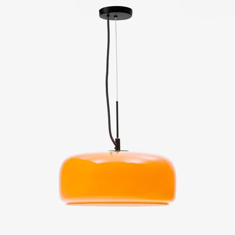 Lámpara de techo Reig de cristal - gris claro, Ø 38 cm en Naranja - Lámparas colgantes, Uruguay | Kavehome