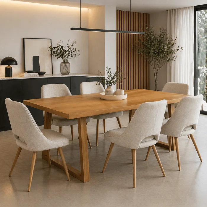 MESA COMEDOR CALA en Madera natural - Mesas de comedor, Uruguay | Forum Design, vista 4