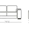 Sillon 2 Cuerpos Sofa Living Oxford Beige en Beige - Aparadores y recibidores, Uruguay | Soy Hogar, vista 5 de 6