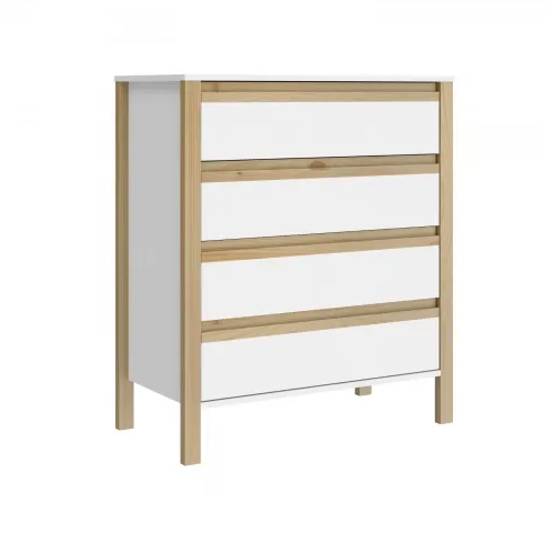 Comoda Combinado Madera 4 cajones - Cómodas, Uruguay | Que Sal Muebleria