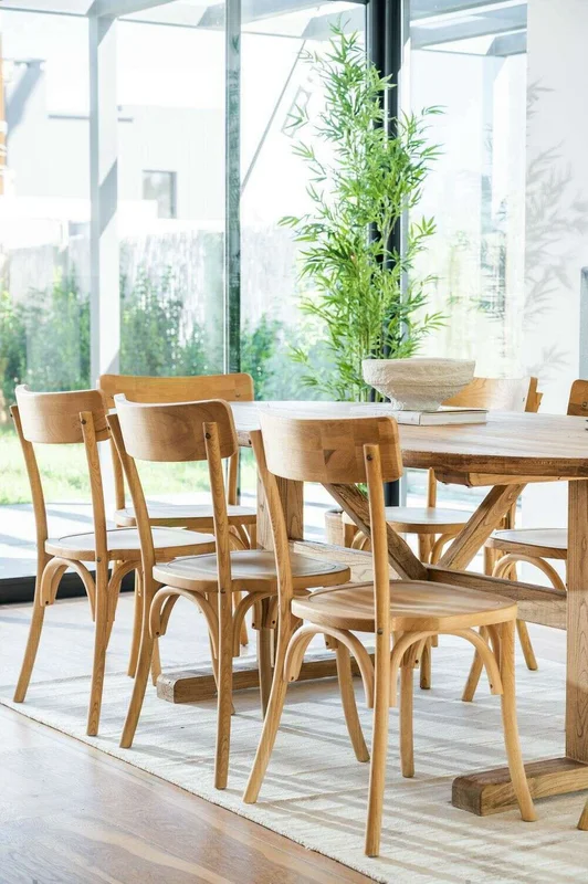 MESA COMEDOR OVAL - OLMO NATURAL - 2.20 X 1.05 MTS en Madera natural - Mesas de comedor, Uruguay | La Iberica, vista 27