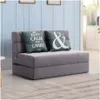 Sofa cama Foldie 2 cuerpos - Gris en Gris - Sillones y sofás, Uruguay | La Cueva Muebles, vista 1 de 6