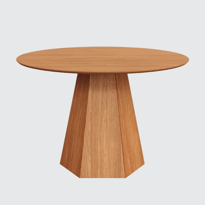 Mesa de Comedor Milano Redonda 115CM - 100% MDF en Madera natural - Mesas de comedor, Uruguay | Balton, vista 2