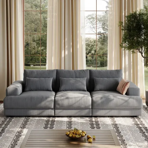 SILLÓN NUVOLA GRIS 4 CUERPOS - Sillones y sofás, Uruguay | Viasono