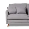 Sofá Realeza - Tela Microfibra - 2 cuerpos - 12074 (Ceniza) en Gris - Sillones y sofás, Uruguay | NYR, vista 3 de 6