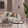 Mesa de centro Nenet Ø 84 cm en Natural, Negro - Mesas de living, Uruguay | Kavehome, vista 2 de 6