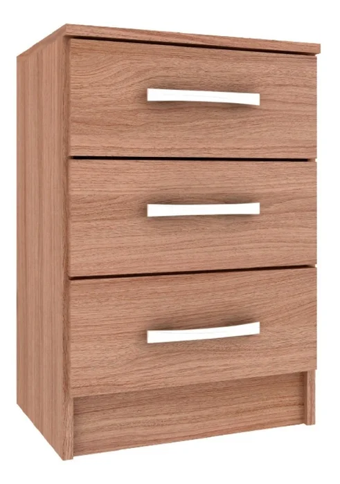 Mesa De Luz 3 Cajones Dormitorio Cp038 en Negro - Dormitorio, Uruguay | Soy Hogar, vista 5