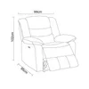 Recliner Eléctrico Tela Gris Marsella Ii en Gris - Sillones y sofás, Uruguay | Divino, vista 9 de 9