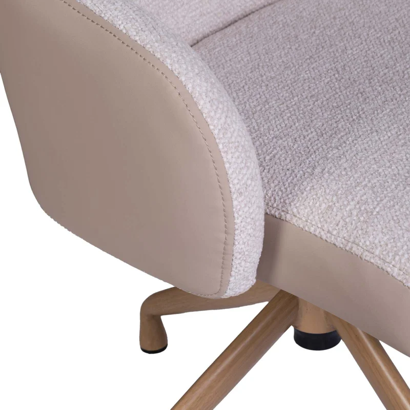 Silla De Oficina Gerencial Tela-y-metal Natural-beige Minerva en Beige - Sillas de escritorio, Uruguay | Divino, vista 5