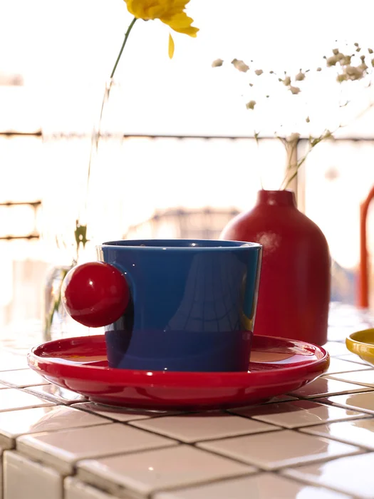 Set Taza + Plato Creativo en Azul - Decoración, Uruguay | Cabana, vista 3
