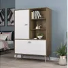 Zapatera 2 Puertas Nogal/Blanco - Respaldos de cama, Uruguay | Que Sal Muebleria, vista 8 de 11