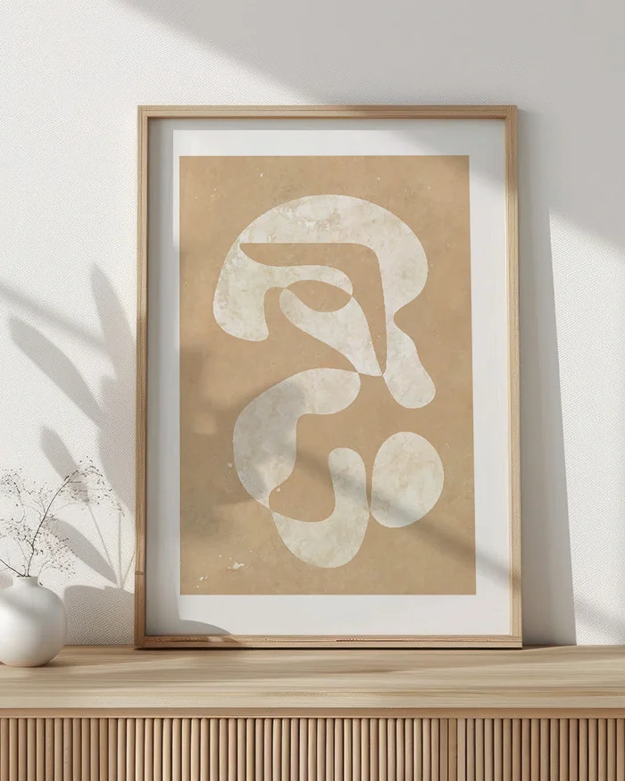 Abstractos Neutros - Hein Studio N.03 en Beige - Láminas, Uruguay | La Cuadrería, vista 2