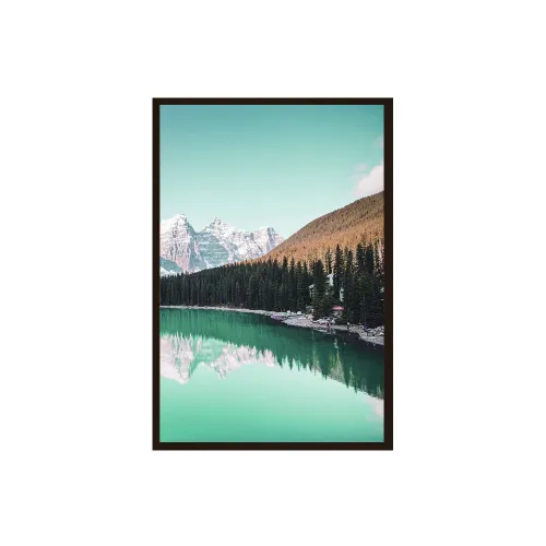 Cuadro Paisaje Montaña – Marco Negro 50 x 70 cm - Decoración de pared, Uruguay | Berna home
