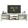 Rack TV hasta 75 Pulgadas Metz 180 cm 2 Puertas Rústico - Muebles para TV, Uruguay | Balton, vista 9 de 13