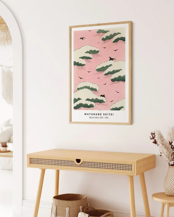 Watanabe Seitei - Pink Sky en Rosa - Láminas, Uruguay | La Cuadrería, vista 2