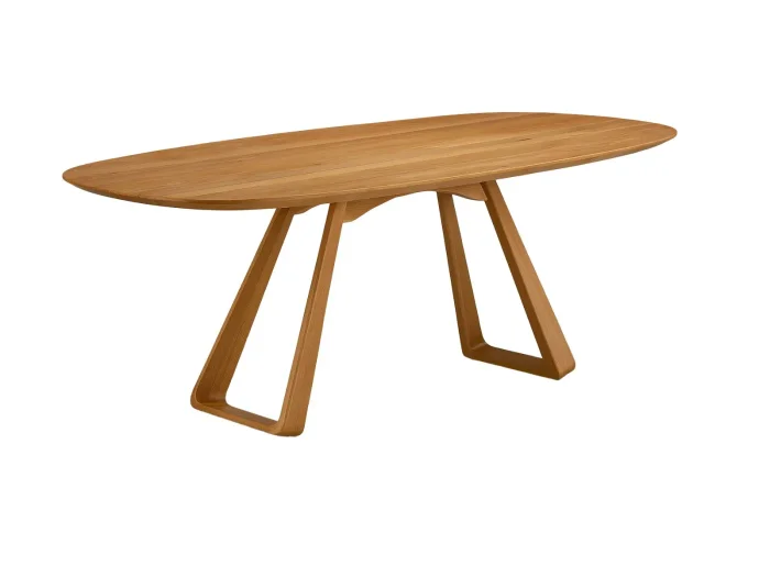 Mesa Zoe en Madera natural - Mesas de comedor, Uruguay | Arquetipo