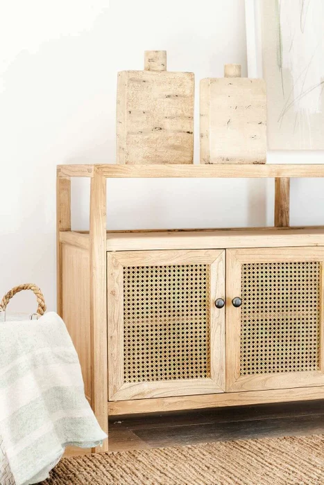 APARADOR HAMPTONS - OLMO Y ESTERILLA - 1.60 MTS en Madera natural - Bibliotecas, Uruguay | La Iberica, vista 9