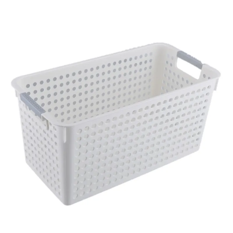 Cesto Almacenamiento Angosto Grande en Blanco - Canastos, Uruguay | Buho Store