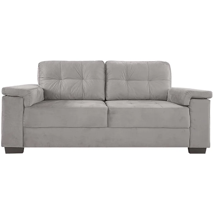 Sillón 3 Cuerpos Tela Gris Luares en Gris - Sillones y sofás, Uruguay | Divino, vista 3