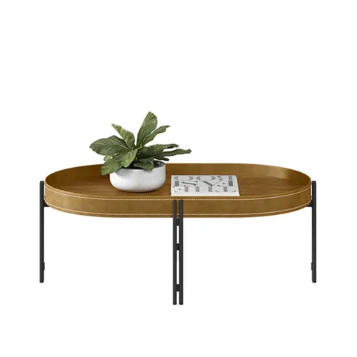 LINEA- MESA DE CENTRO MONACO NATURAL en Marrón - Mesas de living, Uruguay | Alfa Ventas