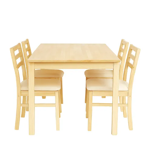 Juego de Comedor Saint Mesa Rectangular 110cm + 4 Sillas - Mesas de comedor, Uruguay | Berna home