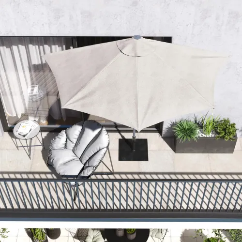 Sombrilla de balcón Arkea 270x135 Taupe en Beige - Muebles para el exterior, Uruguay | Naterial Uruguay