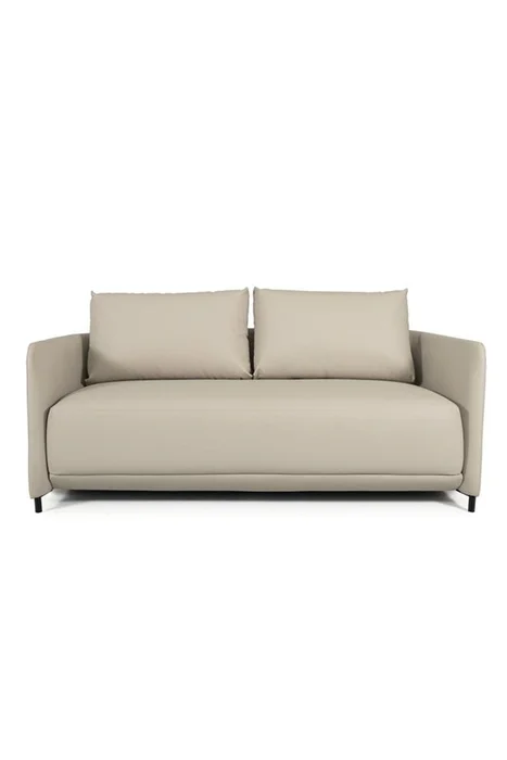 SOFA AFAGO 170X83X78CM TELA SIMIL CUERO C3149 en Beige, Uruguay | Vinibel