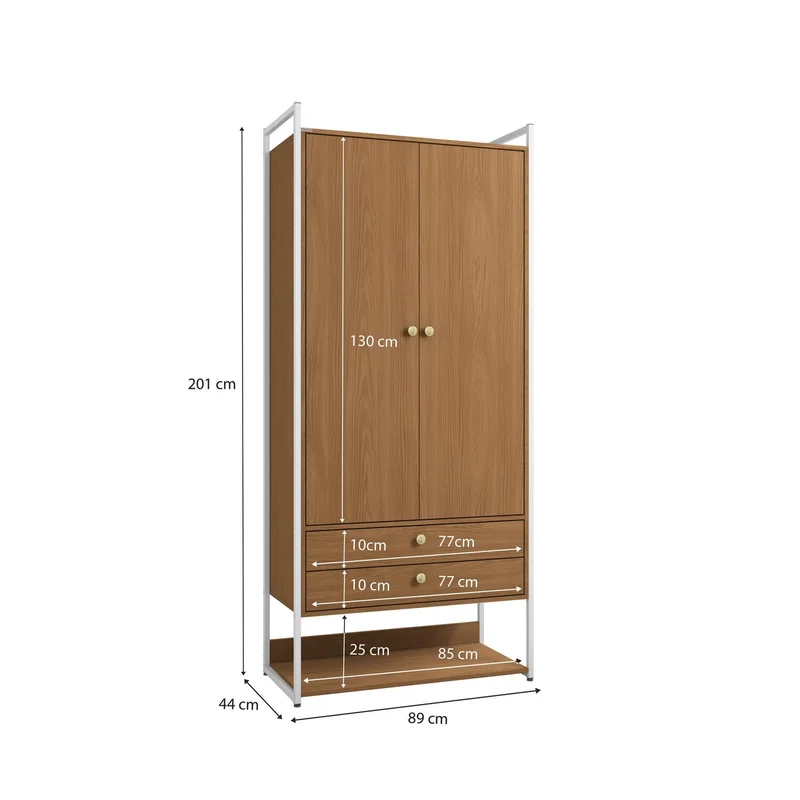 Closet Abierto Modular P48 - Linea Industrial en Madera natural - Roperos y placares, Uruguay | Balton, vista 13