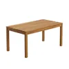 Juego de Patio Caraíva en Madera de Teca – Mesa 160 cm con 2 Bancos en Madera natural - Muebles para el exterior, Uruguay | Rústico Hogar, vista 3 de 4